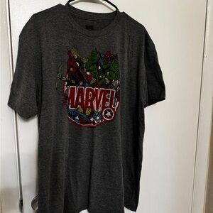 Marvel Graphic T-Shirt in Dark Gray